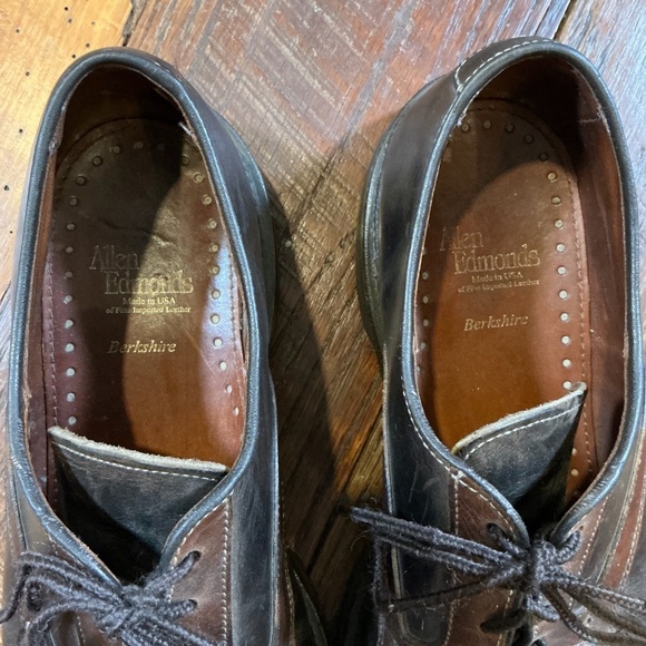 Allen Edmonds Berkshire Derby Shoes Men’s 11 Brown Leather Made in USA - Picture 3 of 11